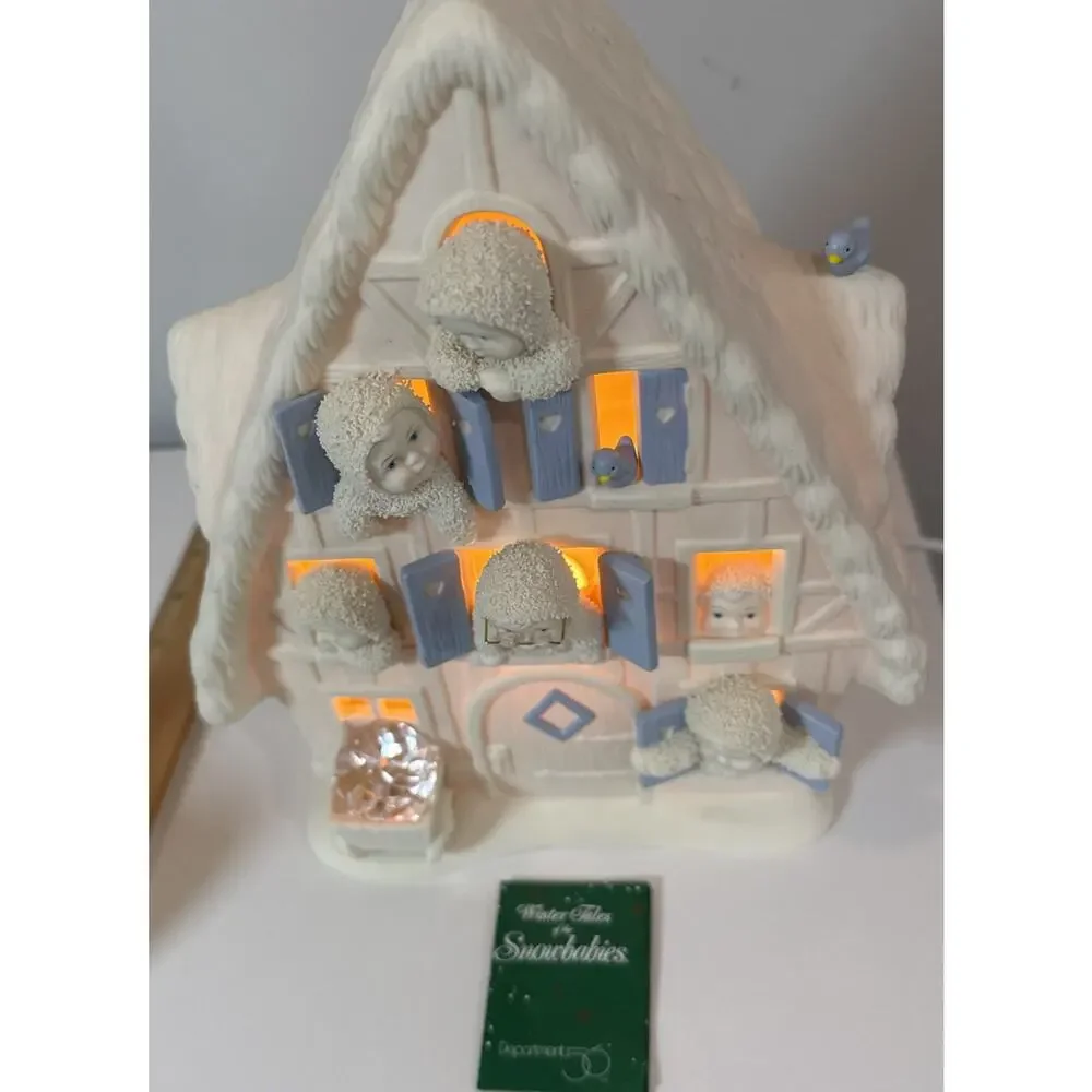 Dept 56 Snowbabies Snow White Seven Snowbabies Lighted House LE Box